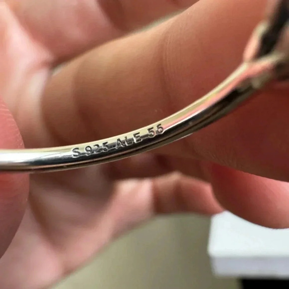 PANDORA | 925 sterling silver  clear-Tree Stone Ring - Picture 5 of 7